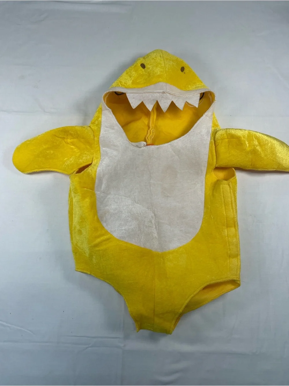 Rubies toddler Yellow Baby Shark costume with sound chip